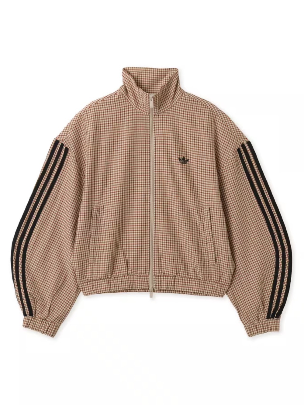 Sold Out Viral Adidas Twill / Plaid Track Jacket in Small